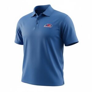 Under Armour Umass Lowell Blue Polo Shirt with Moisture-Wicking Fabric